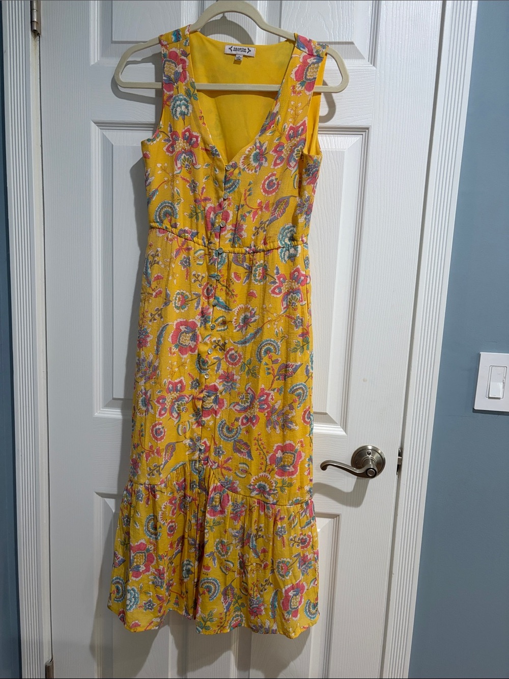 Nanette Lepore Yellow Floral Maxi Dress
